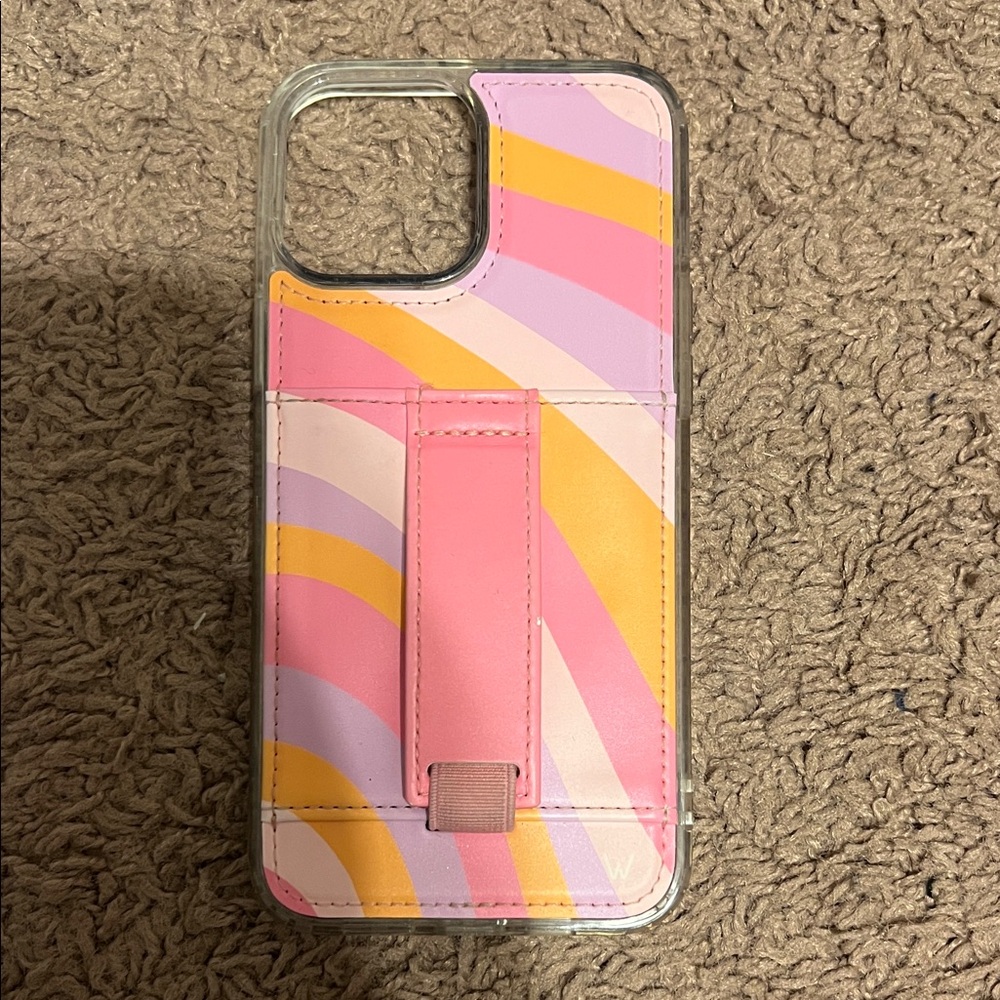 Wallis Pink and Yellow Swirl Phone Case